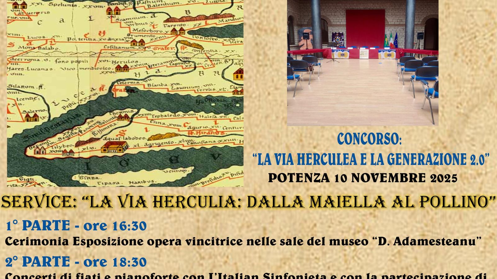 LA VIA HERCULIA 2.0: PREMIAZIONE DEL CONCORSO LIONS AL MUSEO ADAMESTEANU